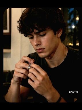 Sz 10.25 Men's Sterling Silver  Spinning Fidget Spinner Ring Or  Wedding Band